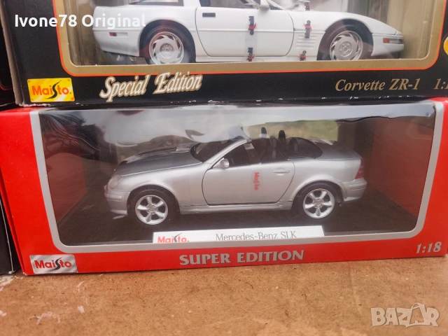 МЕТАЛНИ КОЛИ 1:18 Нови в кутия Maisto, снимка 4 - Колекции - 53711385