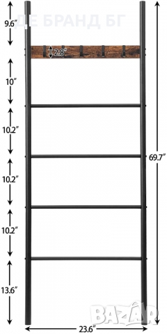 Мултифункционална етажерка / закачалка BF60CJ01, снимка 3 - Закачалки - 36032370