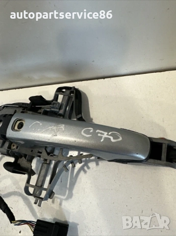 Предна дясна външна дръжка Сребриста за Volvo C70 Convertible (2008) , снимка 2 - Части - 53740712