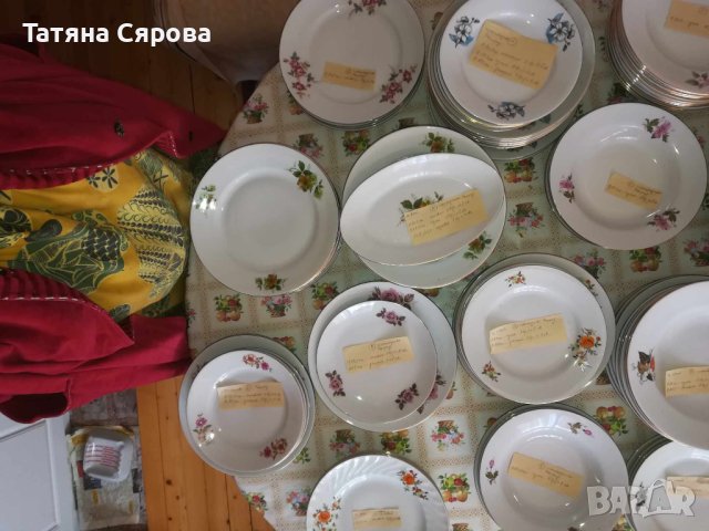 Порцелан за допълване супа, основно, десерт, снимка 2 - Чинии - 42513779