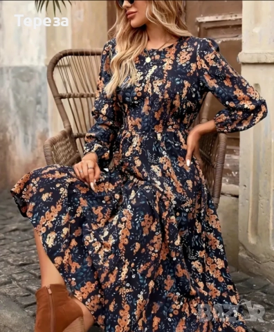 🆕️ Цветна рокля / XXL, снимка 3 - Рокли - 52470554