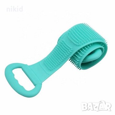 силиконова изтривалка гъба четка за баня къпане масаж с дръжки, снимка 2 - Други - 44376203