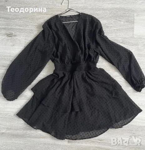 Черна къса рокля