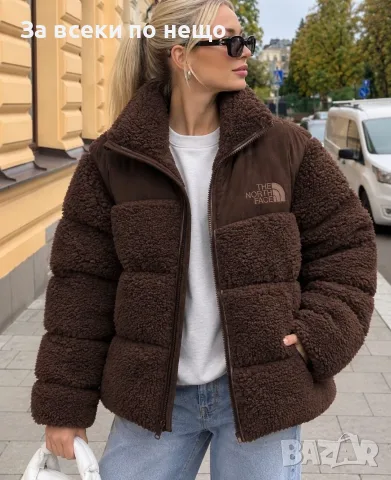 The North Face Дамско Късо Зимно Яке Тип "Плюшено Мече" С Гладки Панели-Различни Цветове Код VAL-40, снимка 4 - Якета - 56090281
