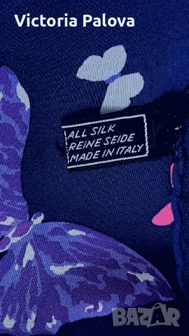 Красив шал 100% коприна Италия, снимка 5 - Шалове - 49916256