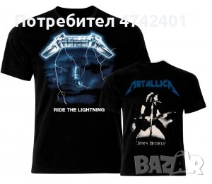 Рок метъл тениски на Metallica, снимка 3 - Тениски - 53534992