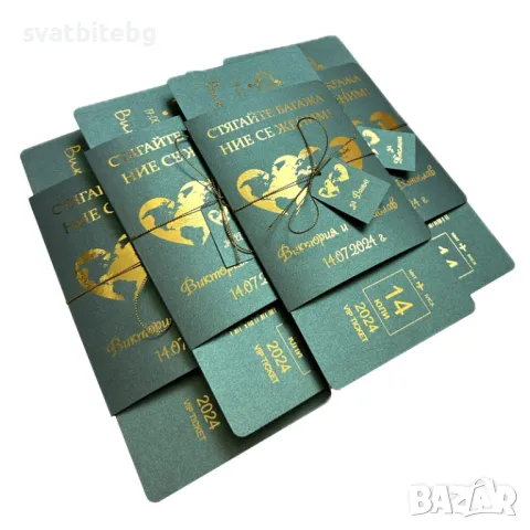 Сватбени Покани за Гости, Покана за Сватба тип Паспорт, снимка 6 - Покани - 44836529