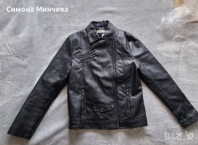 Детско кожено яке Mango