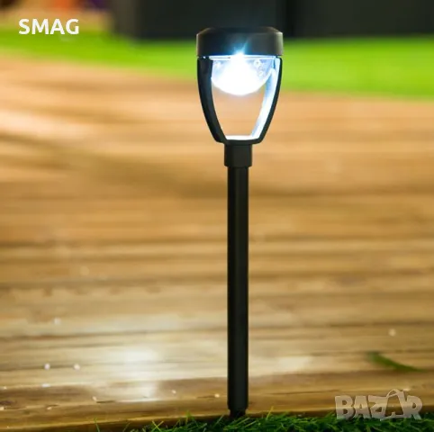 Слънчев соларен фенер лампа Черен полумесец 27см S_1178476