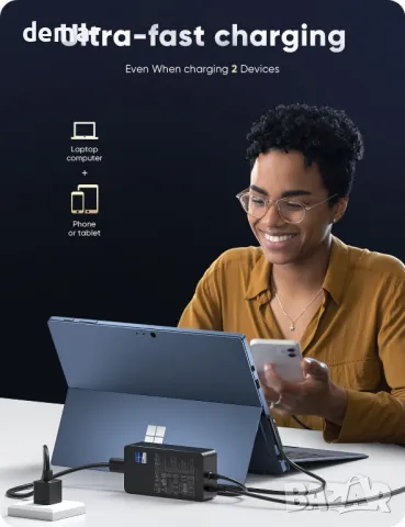 Зарядно за Surface Pro, 65W зарядно за Surface (65W, 44W, 39W, 36W, 24W), снимка 4 - Друга електроника - 50042994