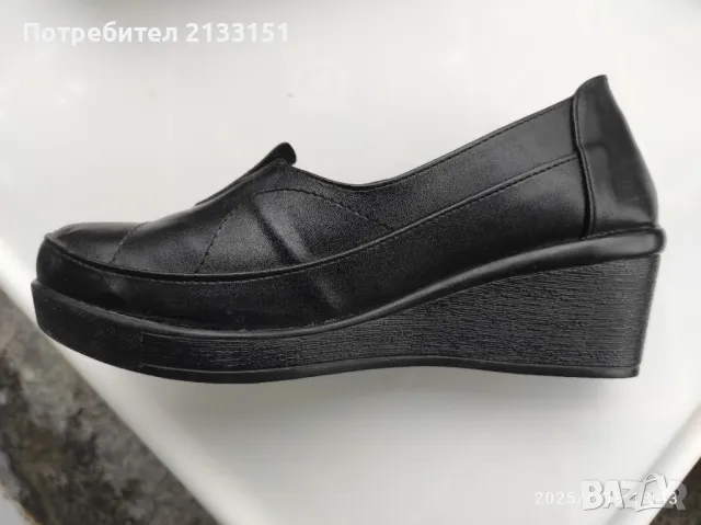 Продавам дамски черни обувки , снимка 3 - Дамски ежедневни обувки - 49962308