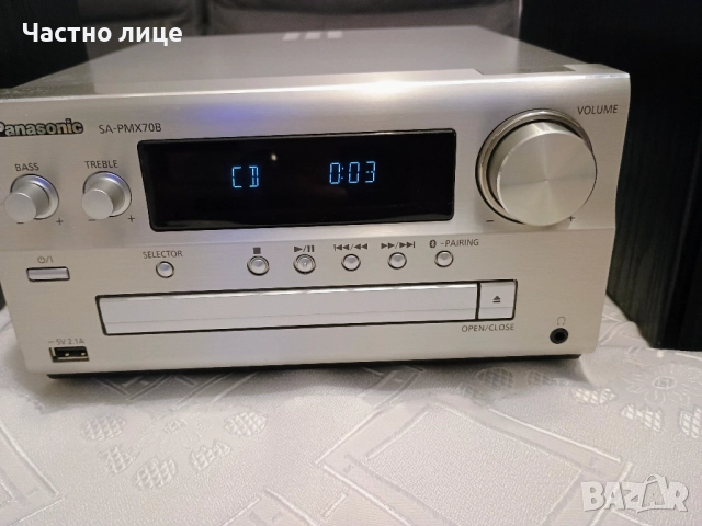 ПРОМОЦИЯ! Запазена, работеща аудио система Panasonic SA-PMX70B. С оригинални колони., снимка 16 - Аудиосистеми - 52457251