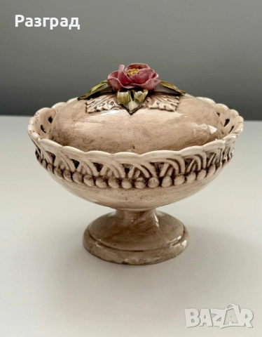 Винтидж италианска порцеланова кутийка