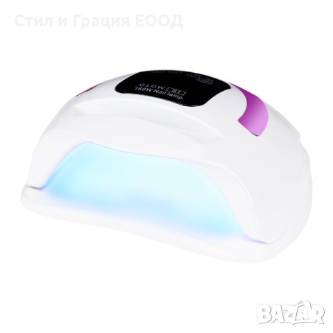 Лампа за сушене на нокти Dual Led Glow S1 168 W-златисто,сребристо,розово, снимка 5 - Педикюр и маникюр - 41018834