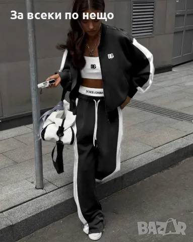 Дамски комплект от три части Dolce&Gabbana - Налични различни цветове Код A69, снимка 3 - Спортни екипи - 47390595