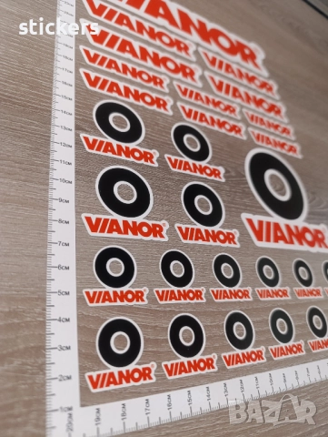 Стикери Вианор Vianor Stickers - 28 бр. - 1 лист А4, снимка 2 - Аксесоари и консумативи - 51435727