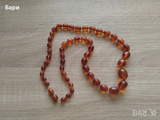 Красив гердан от кехлибар, снимка 3 - Колиета, медальони, синджири - 53312892
