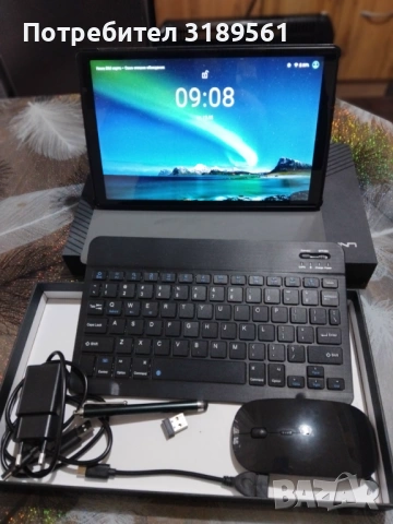Продавам таблет пълен комплект със клавиатурата мишка зарядно устройство писалка , снимка 2 - Таблети - 53449819