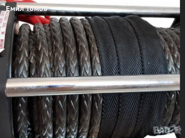 Лебедка със синтетично въже KangarooWinch/PowerWinch K 9500 SR Power Speed – бърза, снимка 4 - Аксесоари и консумативи - 34178750