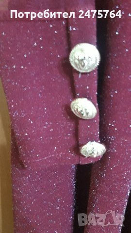 Рокля бордо с ръкави , снимка 3 - Рокли - 38795400