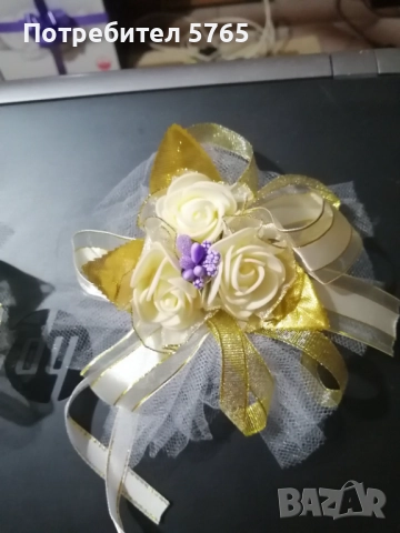 Свещи за сватбен ритуал с украса, снимка 4 - Декорация - 52837607