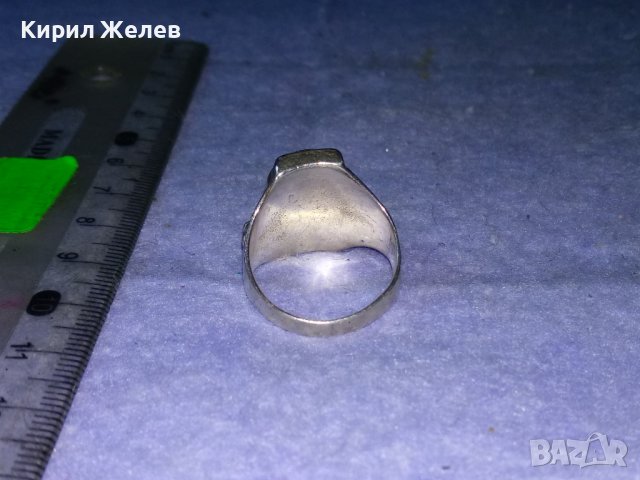 ИН и ЯН Емайлиран СРЕБЪРЕН ПРЪСТЕН ВИСОКА ПРОБА СРЕБРО Стара ХУДОЖЕСТВЕНА РЪЧНА ИЗРАБОТКА 38434, снимка 7 - Антикварни и старинни предмети - 41387553