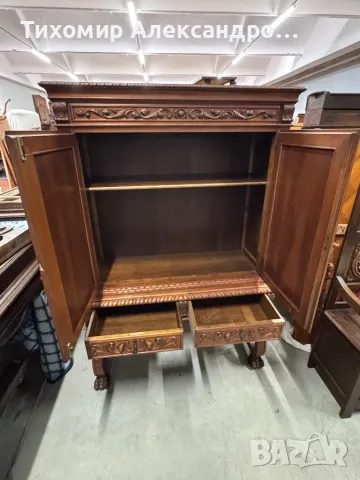 Уникален бар - шкаф от дъбов масив, снимка 10 - Шкафове - 50280041