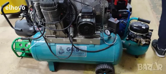 Компресор за въздух GIEB 600 90 11-трифазен, снимка 2 - Компресори - 48962667