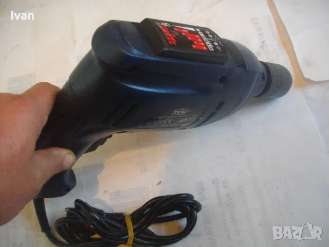 НЕМСКА ОРИГИНАЛНА 650 ВАТА ЕЛЕКТРИЧЕСКА УДАРНА БОРМАШИНА ДРЕЛКА В ОТЛИЧНО СЪСТОЯНИЕ TCM SBM6501, снимка 3 - Бормашини - 48465307