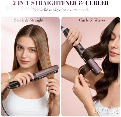 Нова Йонна преса за коса с плаващи плочи жени прическа изправяне къдри, снимка 5 - Преси за коса - 53842901