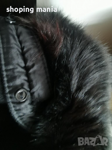 Дамско палто с качулка и кожа, снимка 4 - Палта, манта - 36115615