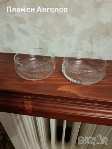 Стари стъклени купи 2 броя. , снимка 5 - Други - 50048631