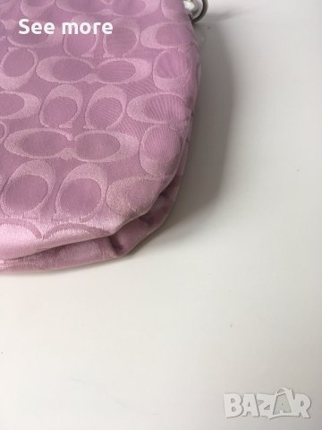 COACH дамска чанта в розово, снимка 8 - Чанти - 41630198