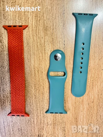 Два броя каишки за Apple Watch 42/44 mm – спортен и плетен модел, снимка 1