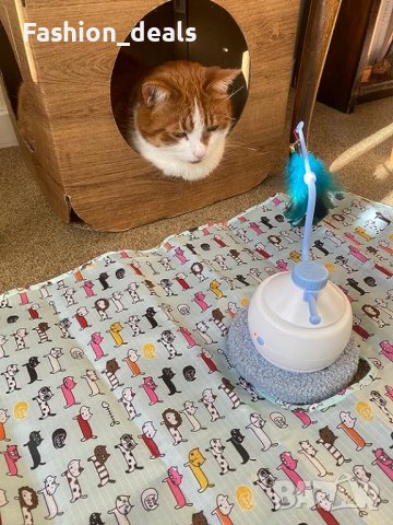 Нова 3 в 1 Интерактивна играчка за котки Електронна с перо игра домашен любимец, снимка 9 - За котки - 42108145