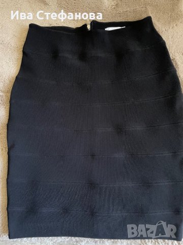 Бандажна черна къса еластична елегантна нова пола, снимка 5 - Поли - 39048509
