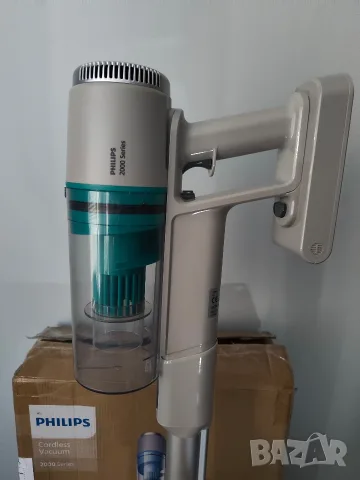 Вертикална БЕЗКАБЕЛНА  прахосмукачка PHILIPS 2000 - XC2012 , снимка 3 - Прахосмукачки - 55825853