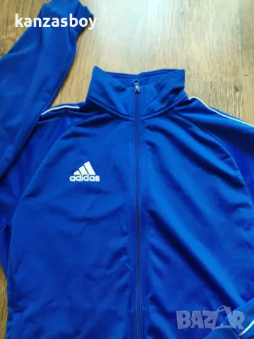 ADIDAS Core 18 PES Tracktop Blue - страхотно мъжко горнище КАТО НОВО С, снимка 2 - Спортни дрехи, екипи - 48882848
