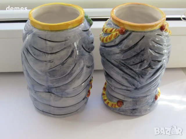 Сет от две вази-мавър от Сицилия, Италия, снимка 5 - Декорация за дома - 48274449