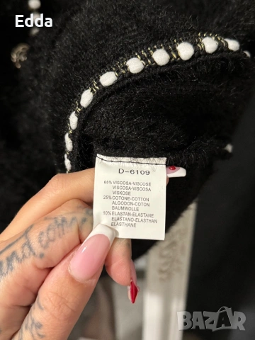 Жилетка сако в бяло и черна см лхл, снимка 3 - Сака - 53458915