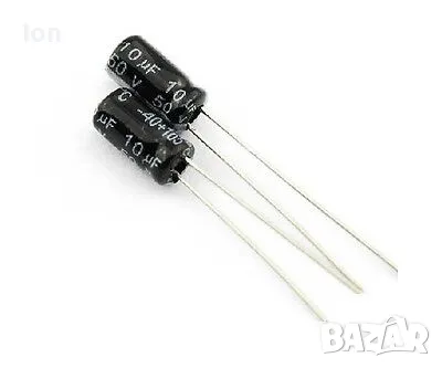 500 броя 10uF/50V, -40+105°, Ф4x7mm миниатюрни електролитни кондензатори 