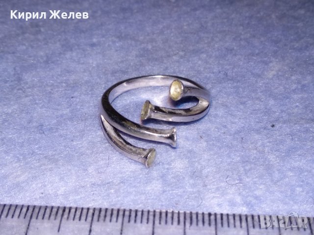 ЕФЕКТЕН СРЕБЪРЕН ФЕШЪН АРТ ПРЪСТЕН СРЕБРО 925 ДИЗАЙНЕРСКИ СТИЛЕН МОДЕЛ 37822, снимка 16 - Пръстени - 40757643