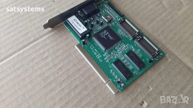 Видео карта S3 Trio 64V+ Trio S3-4SA 1MB PCI, снимка 4 - Видеокарти - 52532353