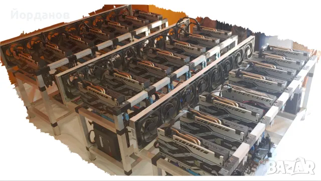 ПРОМО!!! 3бр rig Sapphire Nitro RX580 8GB - уникална изработка и охлаждане