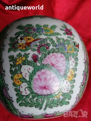 Уникална КИТАЙСКА Урна , Ваза ,Буркан за Джинджифил , Злато, снимка 6 - Антикварни и старинни предмети - 39538556