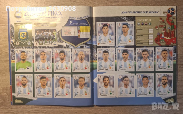 Попълнен Албум Панини Русия 2018, снимка 9 - Колекции - 50823887