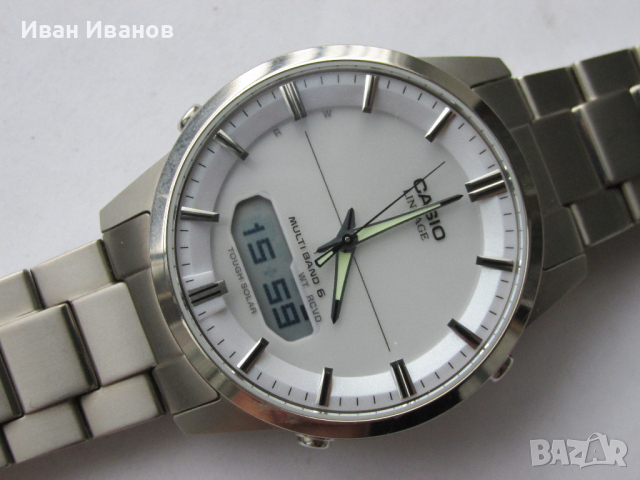 Casio LCW-M170T LINEAGE MULTI BAND 6 TITANIUM Касио титаниев ръчен часовник, снимка 7 - Мъжки - 44673493