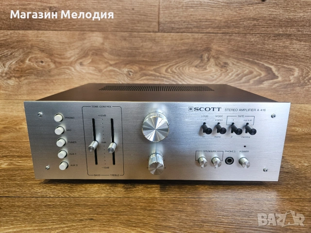 Усилвател H.H. SCOTT A 416 Винтидж – Легендарен Американски Звук, ТОП Състояние!, снимка 2 - Ресийвъри, усилватели, смесителни пултове - 47532392