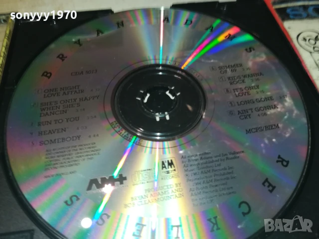 BRYAN ADAMS CD 0808251127, снимка 17 - CD дискове - 51295450