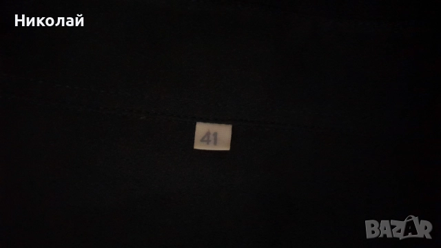 Черна мъжка риза с дълъг ръкав, снимка 3 - Ризи - 52589820